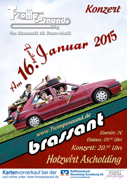 Konzert "brassant" 2015 Tromposaund Holzwirt Ascholding 