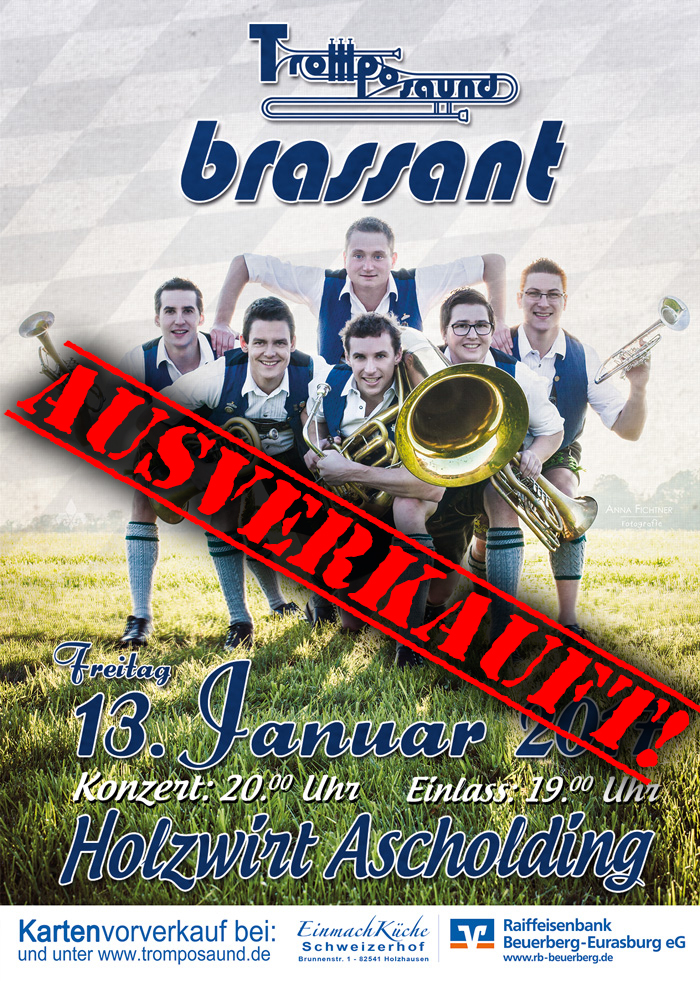 Konzert "brassant" 2015 Tromposaund Holzwirt Ascholding 